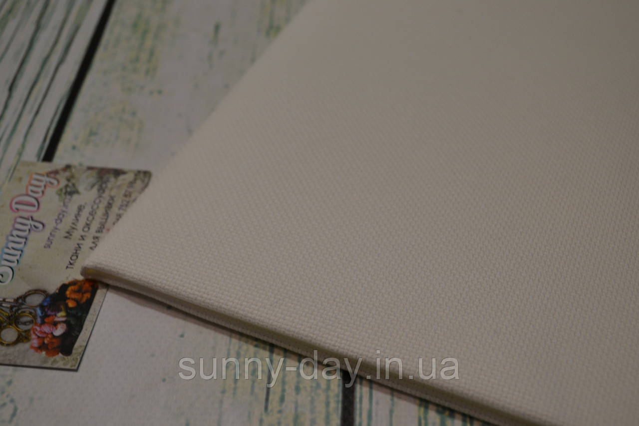 3426/101 Aida ct 16. Zweigart - колір білий молочний (50х50 см), фото 1