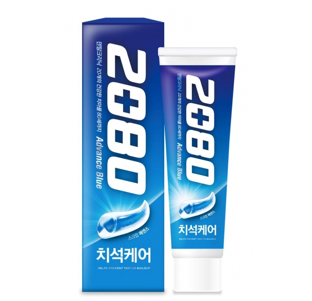 Вибілювальна зубна паста Aekyung 2080 Advance Blue Toothpaste Scrub Essence 120 г