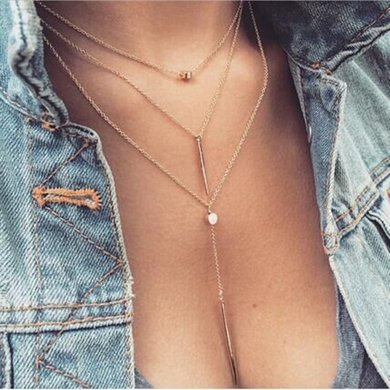 Підвіска багатошарова TASSEL пензлик паличка кристал кольє модне кулон багатошарове кольє НОВИНКА! Пензель