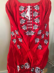 Вишита блузка "Неллі" червона