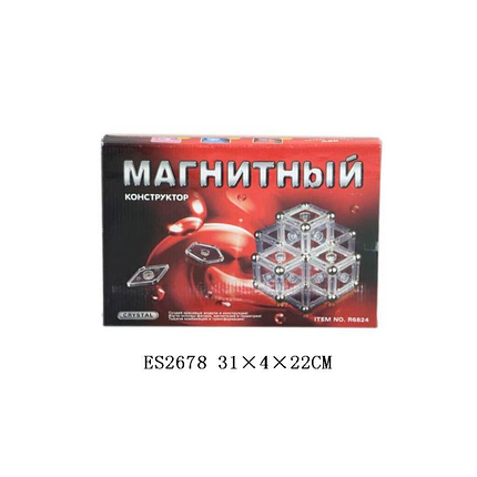 Магнітний конструктор Кришталевий 130дет., фото 2