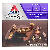 Арахисовое масло в шоколадных чашечках, Peanut Butter Cups, Atkins, Endulge 5 упаковок