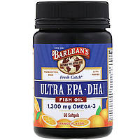 Риб'ячий жир, Омега-3 EPA / DHA, Barlean's, 60 кап.