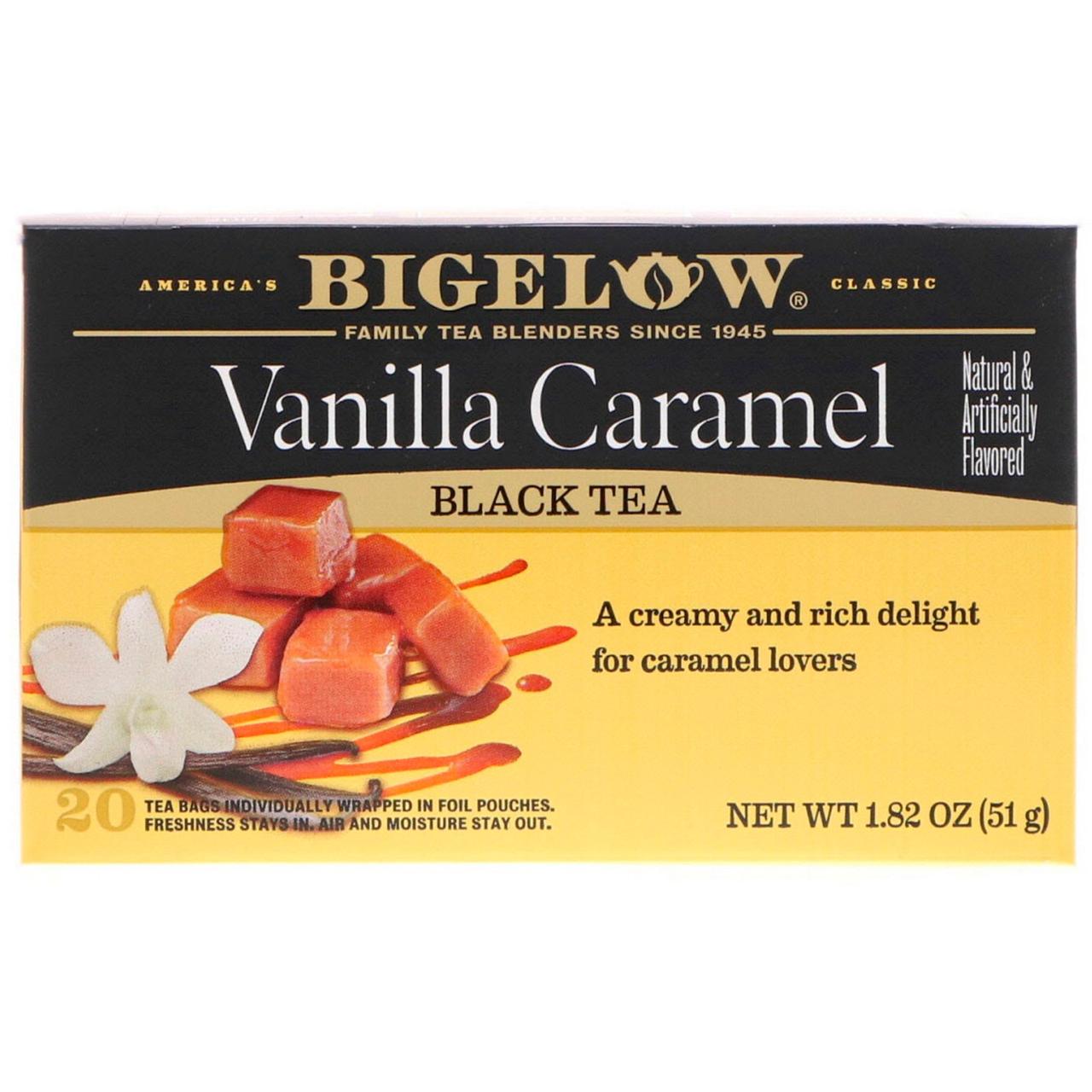 Чай с ароматом ванили и карамели, Bigelow, 20 п., 51 г
