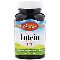 Лютеин, Carlson Labs, 6 мг, 180 капсул
