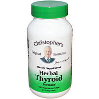 Підтримка щитовидки, Herbal Thyroid, Christopher's s Original Formulas, 100 кап.