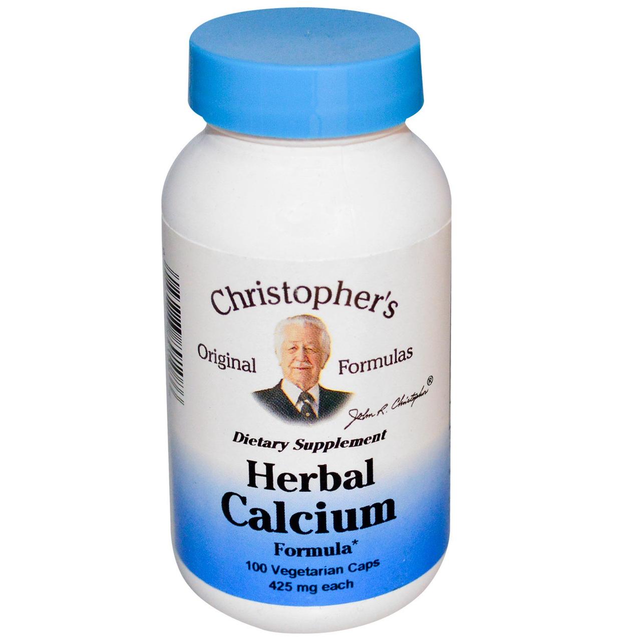 Рослинна формула кальцію , Christopher's s Original Formulas, 425 мг, 100 кап.