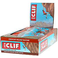 Clif Bar, Энергитический батончик, хрустке арахісове масло, 12 батончиків, 2,4 унції (68 м) кожен