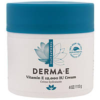 Крем для сухої шкіри з вітаміном Е, Vitamin E 12,000 IU Creme, Derma E,(113 г)