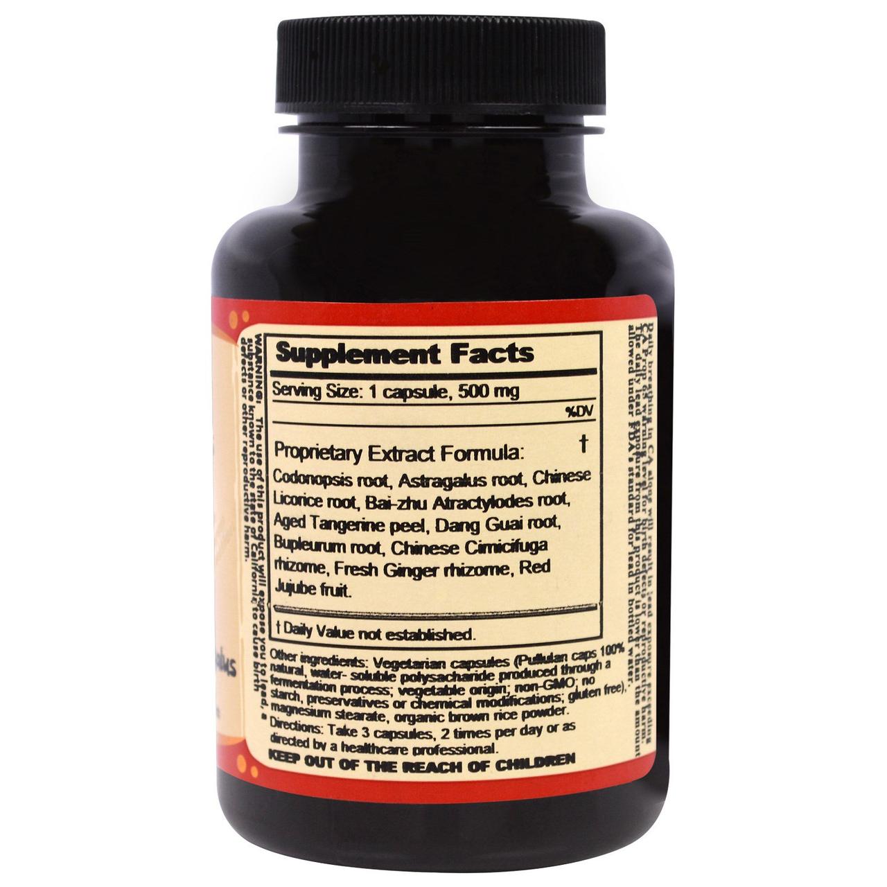 Астрагал и Кодонопсис, Codonopsis & Astragalus, Dragon Herbs, 500 мг