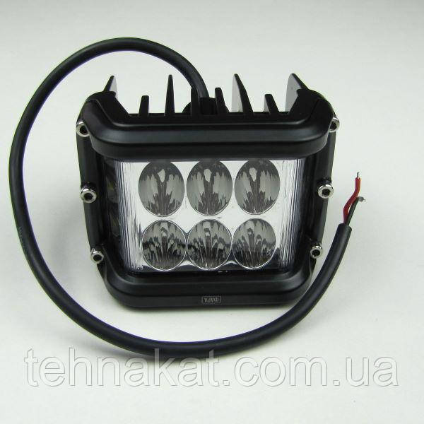 Фара LED прямоугольная 60W (12 диодов) - фото 1 - id-p1066389192