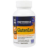 Ферменти для перетравлення глютена, GlutenEase, Enzymedica, 120 кап