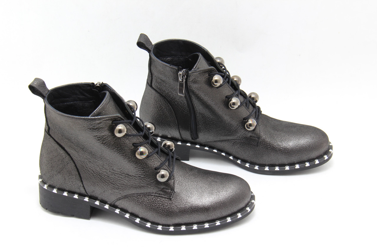 Черевики жіночі Aras Shoes 417-Gelik шкіряні на низькому підборі 37
