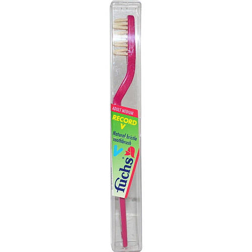 Fuchs Brushes, Рекорд V, зубная щетка с натуральной щетиной, среднего ...