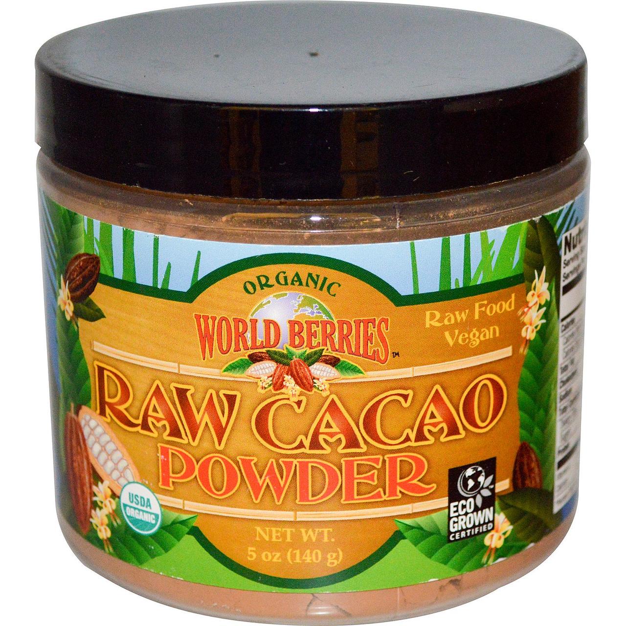 Какао порошок raw, Raw Cacao, Fun Fresh Foods, 140 г
