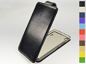 Відкидний чохол з натуральної шкіри для Lenovo A7000