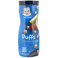 Воздушные пуфы для детей,Puffs Cereal Snack,Gerber, 42 г