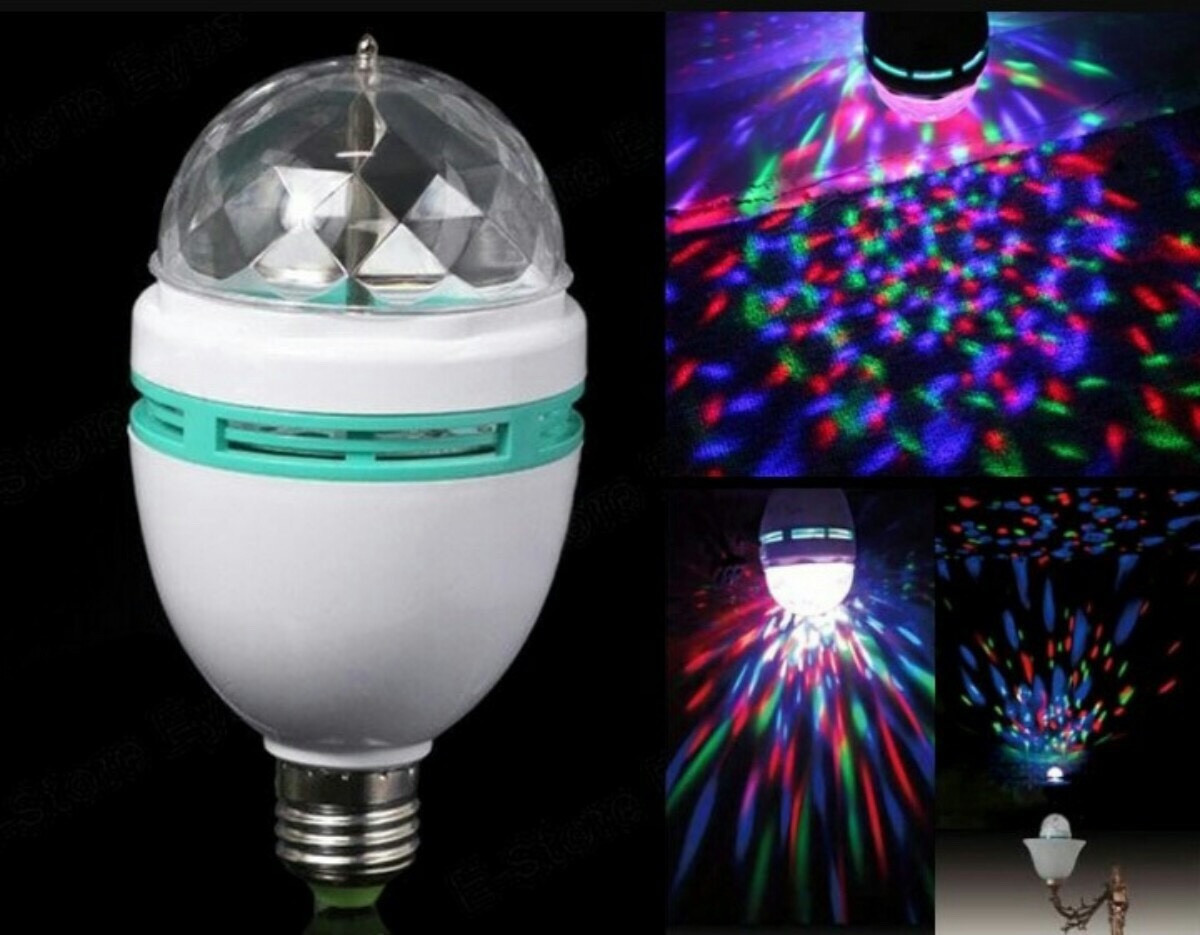 Світлодіодна обертова лампа LED Mini Party Light Lamp