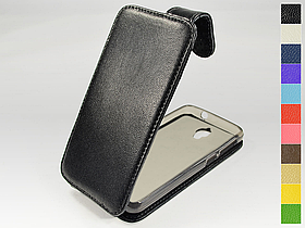 Відкидний чохол з натуральної шкіри для Lenovo S660