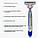 Верстат чоловічий одноразовий Gillette Blue 3 Sensitive (Жилет блю 3 Сенсетив) 6 шт., фото 5