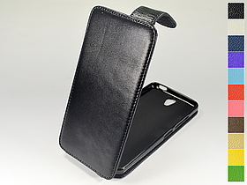 Відкидний чохол з натуральної шкіри для Lenovo Vibe S1