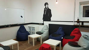 Безкаркасні меблі (лежаки, м'ячі, пуфики, дивани, крісла-мішки)