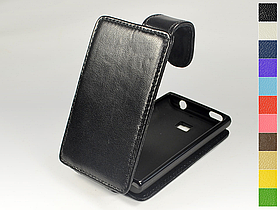 Відкидний чохол з натуральної шкіри для LG Optimus L3 e400