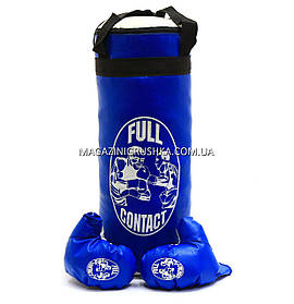 Боксерська груша Синя (Штучна шкіра, 43 см) 11223