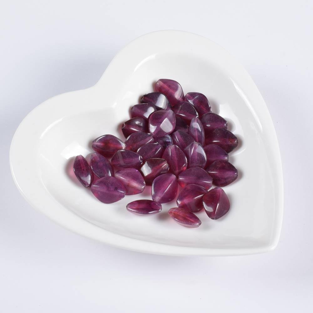 Бусина акрил бордова 13х16мм (ціна за 1 г) (40204.003)