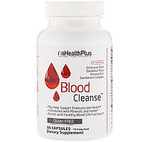 Health Plus Inc., Blood Cleanse, система комплексного очищення організму, Кров 4 з 8, 90 капсул