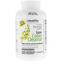 Health Plus Inc., Super Colon Cleanse, 500 мг, 240 капсул