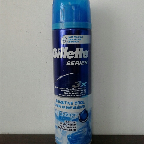 Гель для гоління чоловічий Gillette Series sensitive cool (Жилетт Сенсетив 200 мл.) термін придатності до 02.2021