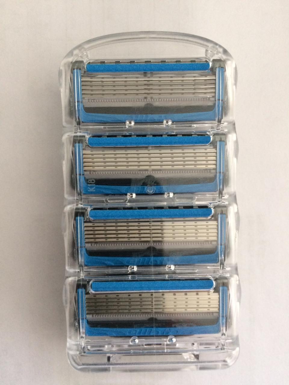 Касети Gillette Fusion 5 Proshield 4 шт. продаються без паковання (жилетт Фюжин 5 прошилд сині Оригінал)