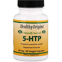 5-гідроксил L-триптофан (5-НТР),Healthy Origins,50 мг, 60к.