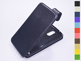Відкидний чохол з натуральної шкіри для LG Stylus 3 M400DY