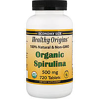 Спирулина, Healthy Origins, 500 мг, 720 таблеток