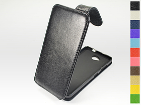 Відкидний чохол з натуральної шкіри для Microsoft Lumia 650