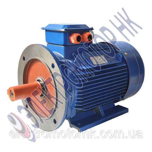 Электродвигатель трёхфазный АИР 160М4 IM В35 (лапы+ фланец) 18,5 кВт ...