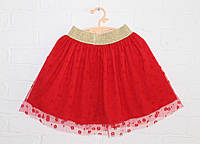 Детская нарядная юбка для девочки красная