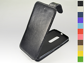 Відкидний чохол з натуральної шкіри для Motorola Moto X Style
