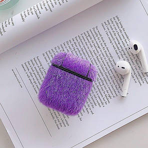 Чохол/ футляр навушників для Apple AirPods Alitek Plush Purple (88679), фото 2