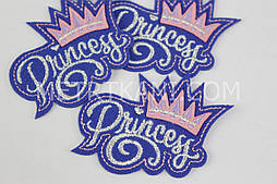 Аплікація клейова "Принцеса" ясно-синій фон НА-44