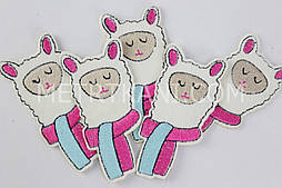 Аплікація клейова "Барашок у шарфику" НА-44