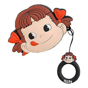 Чохол кейс для навушників Apple AirPods Alitek Milky Girl + тримач на палець (88686), фото 2