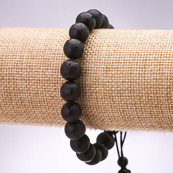 Браслет Лава d-10мм L-18-24см на затягуванні