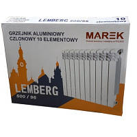 Алюмінієвий секційний радіатор опалення MAREK LEMBERG 500Х96 Польща