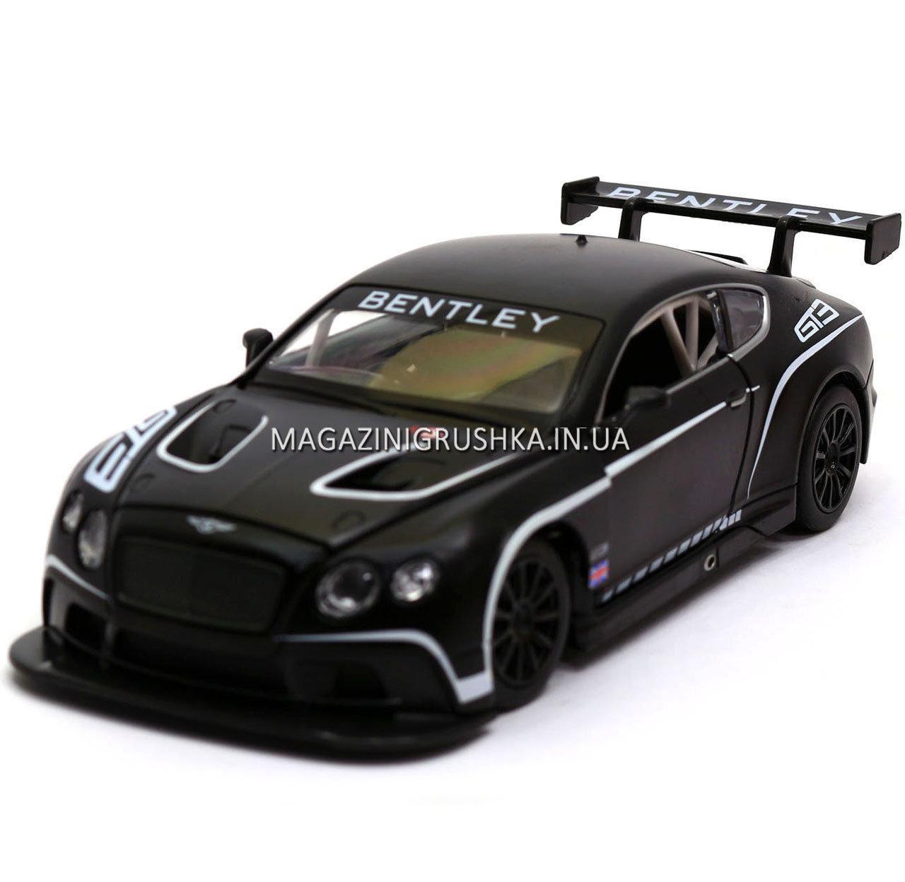 Машинка іграшкова Автопром «Bentley Continental GT3 Concept» (Бентлі) Чорний 68266A