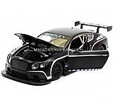 Машинка іграшкова Автопром «Bentley Continental GT3 Concept» (Бентлі) Чорний 68266A, фото 7