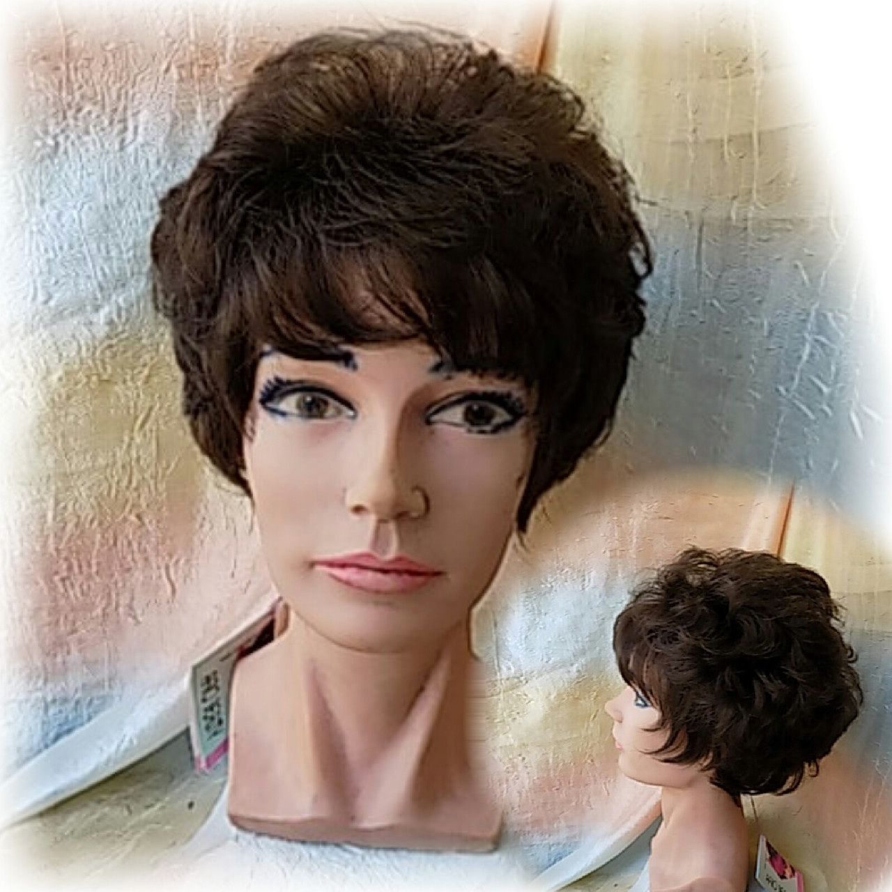 Перука кучерява пишна з термоволосся "ПЬЕХА" шоколадний FLORA Dr-6, фото 1