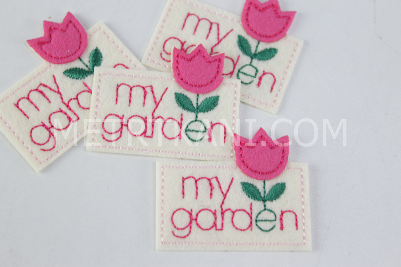 Аплікація клейова "Тюльпан" фон кремовий НА-50, фото 1